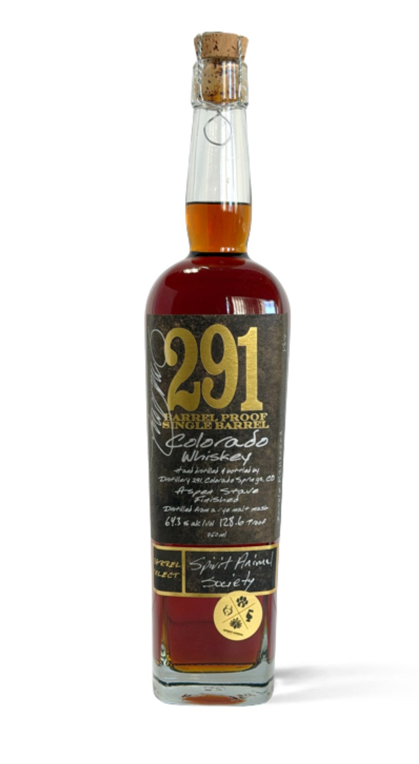 291 Colorado Whiskey Barrel Proof Single Barrel - Spirit Animal