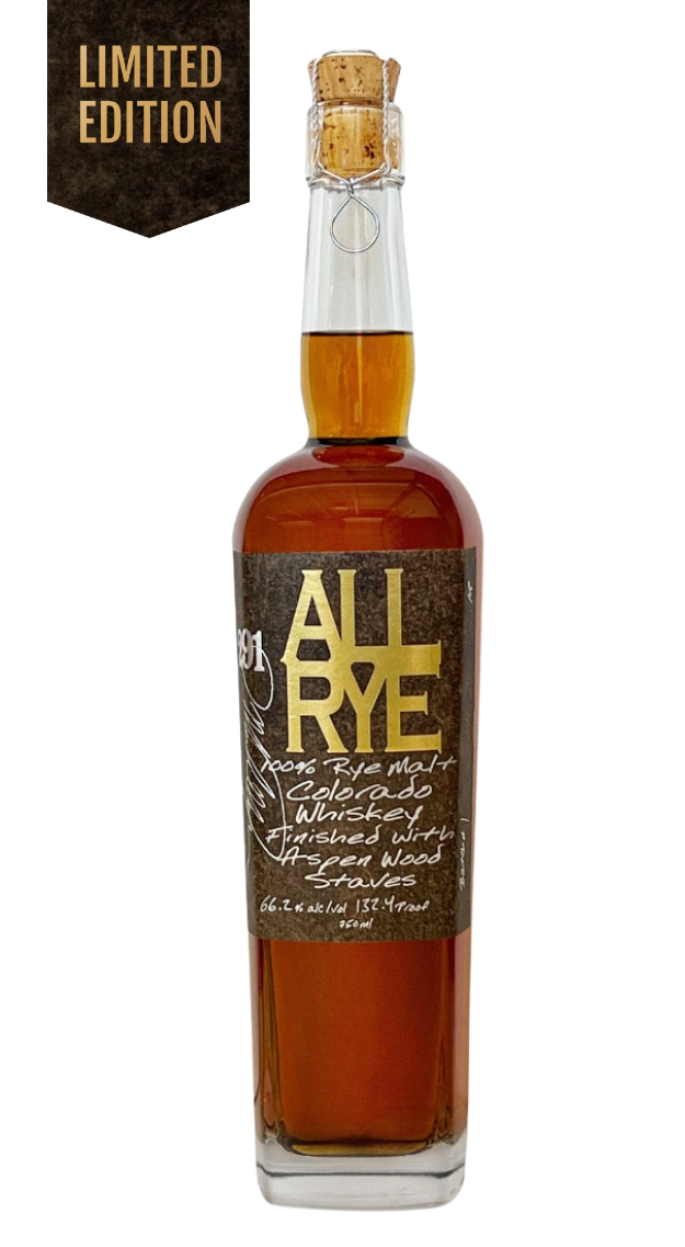 291 ALL RYE 100% RYE MALT COLORADO WHISKEY BATCH #3