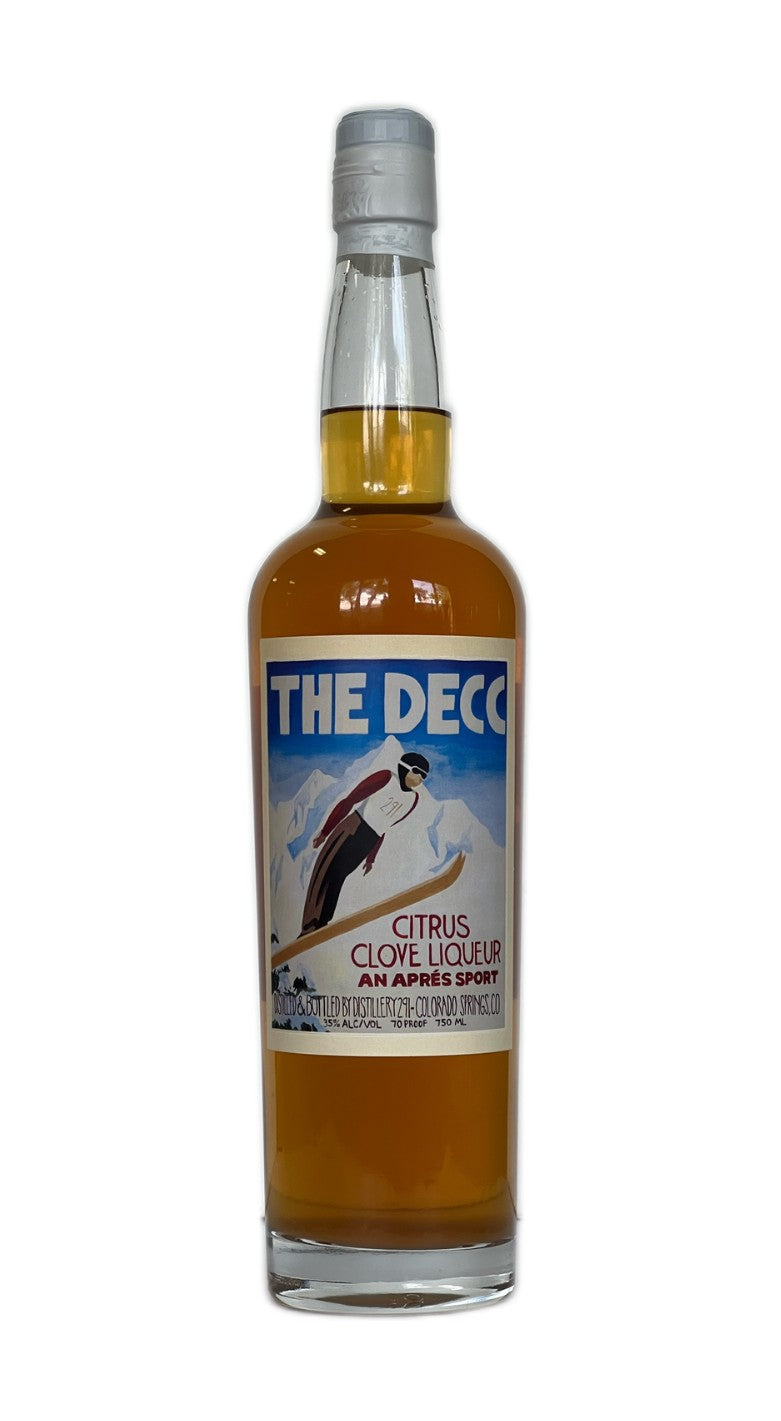 291 The Decc Citrus Clove Liqueur, And apres sport by Distillery 291 crafted and distilled in Colorado Springs, CO